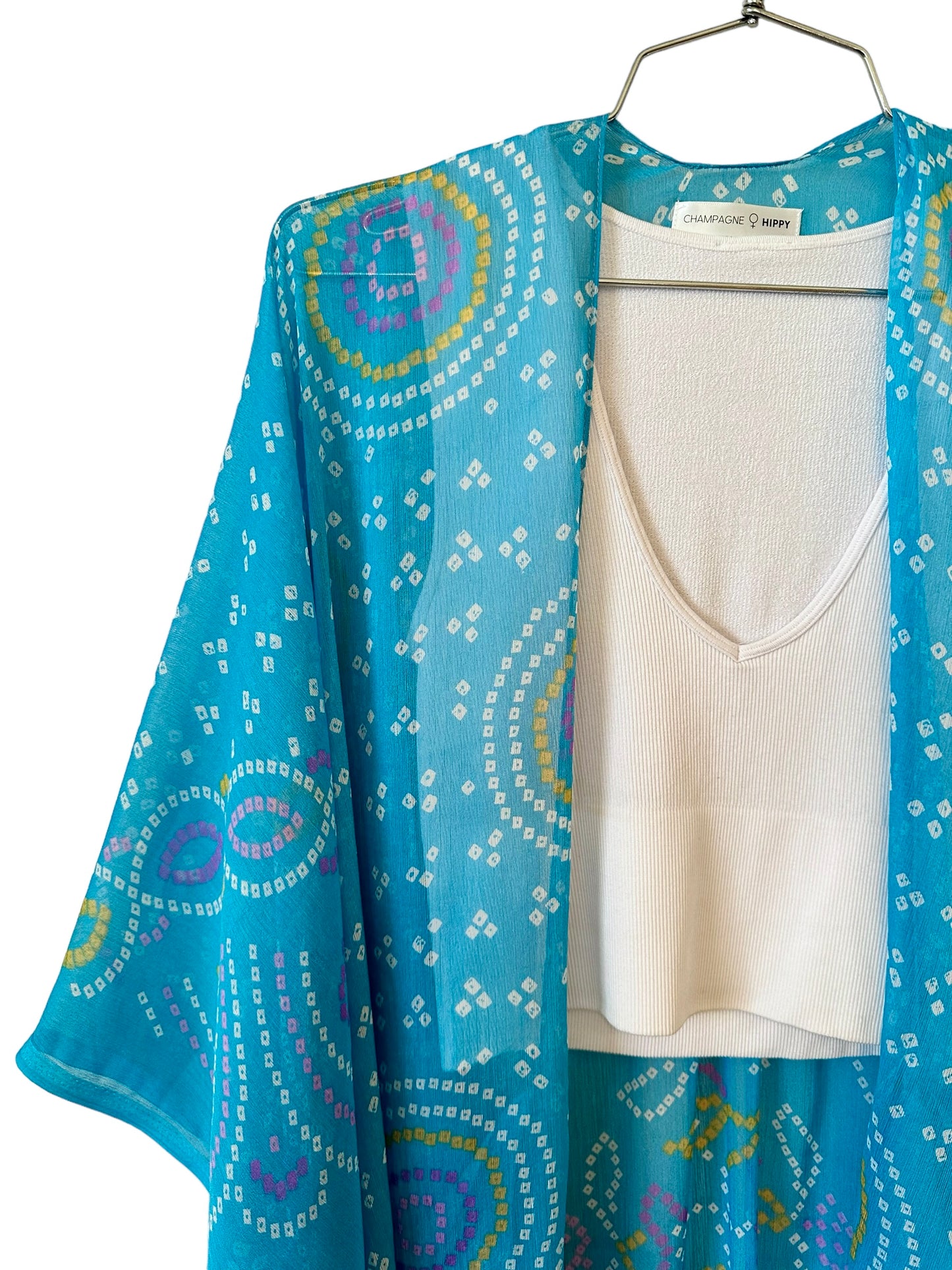 Champagne Hippy- Blue Crush Kimono