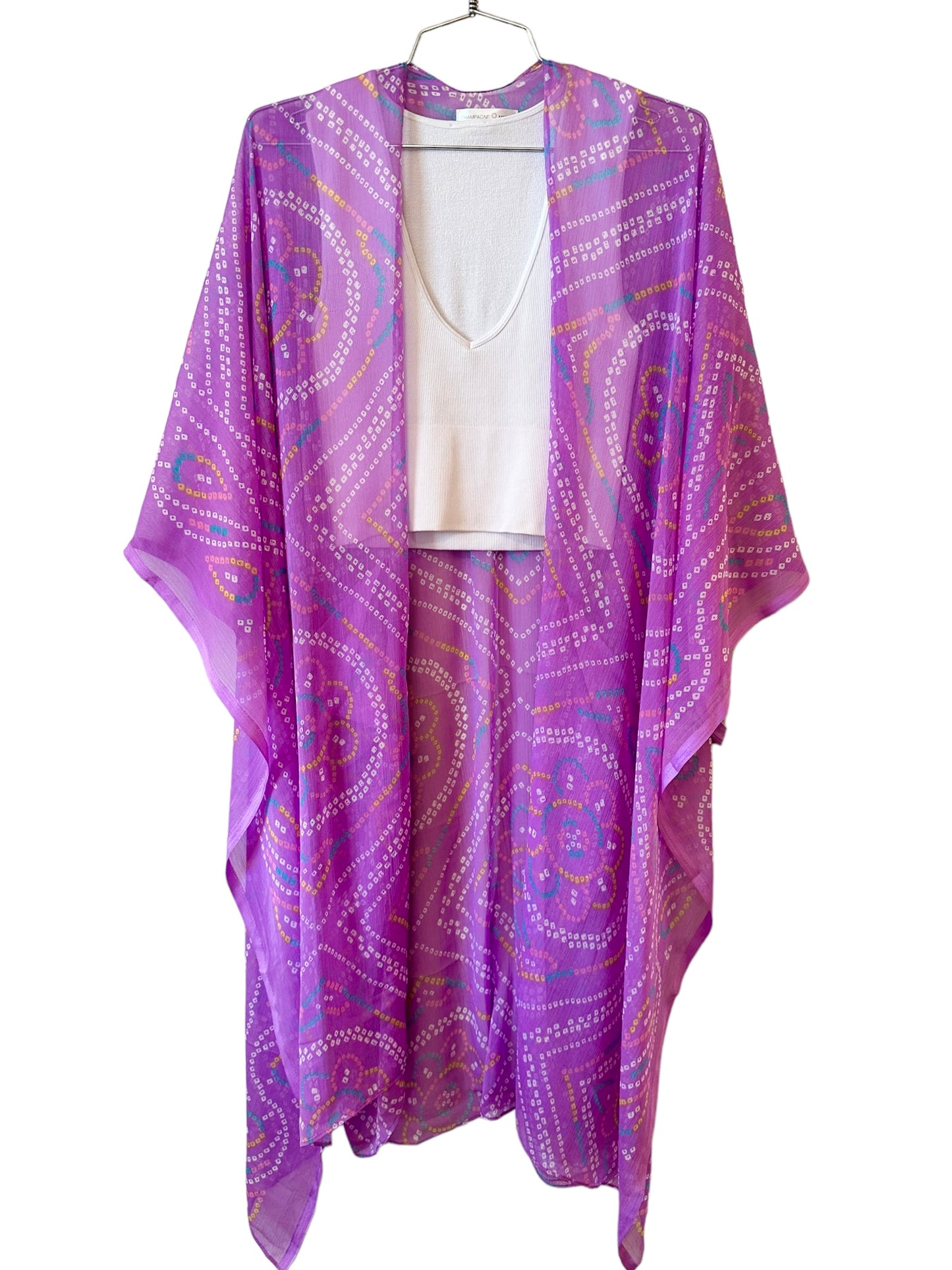 Champagne Hippy- Lavender Lilac Kimono