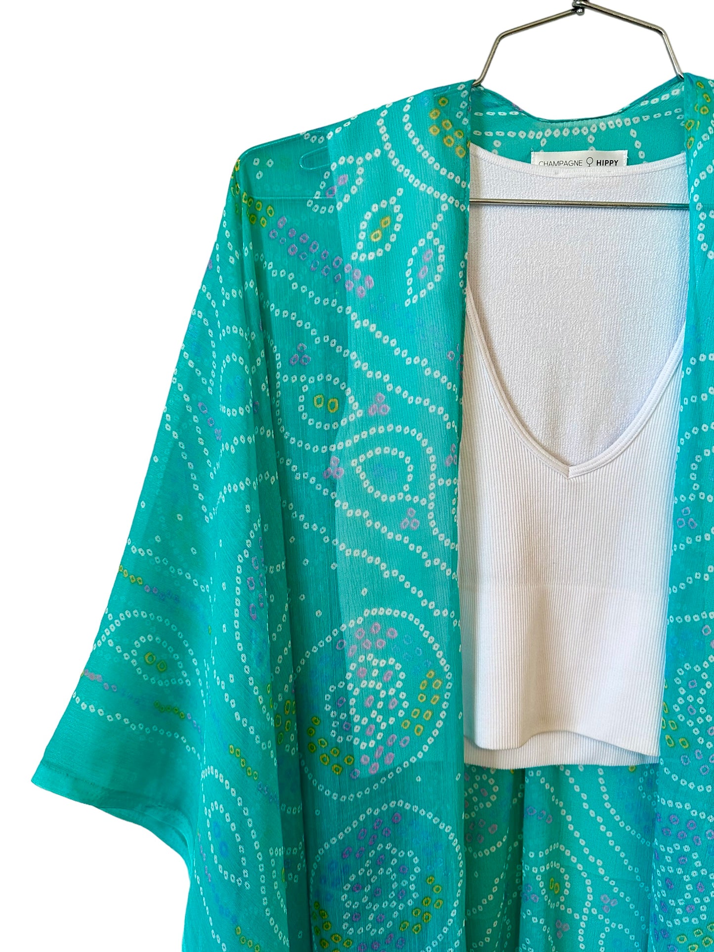 Champagne Hippy- Aqua Marine Kimono