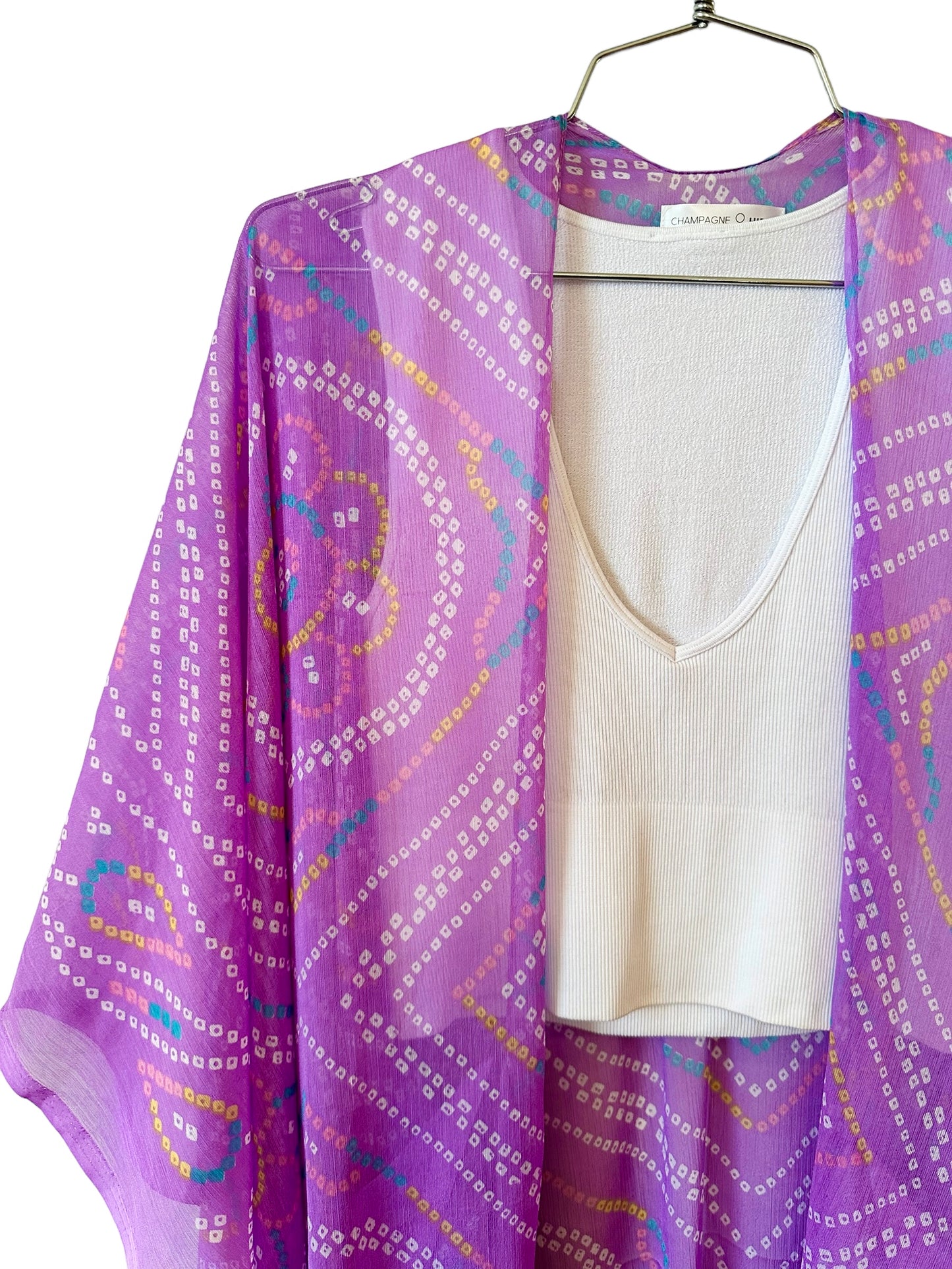 Champagne Hippy- Lavender Lilac Kimono