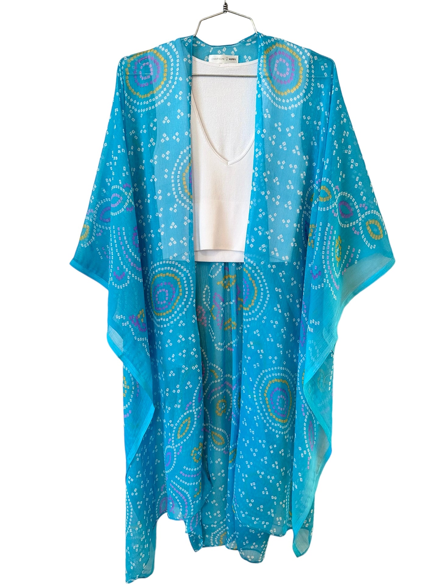 Champagne Hippy- Blue Crush Kimono