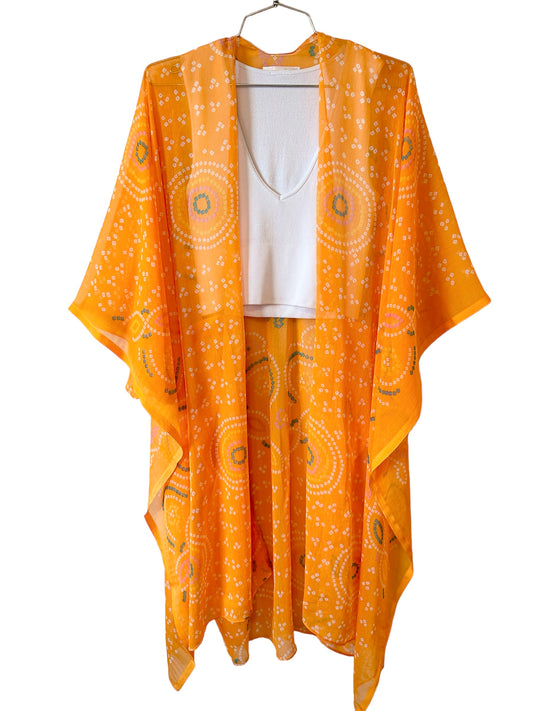 Champagne Hippy- Orange Crush Kimono