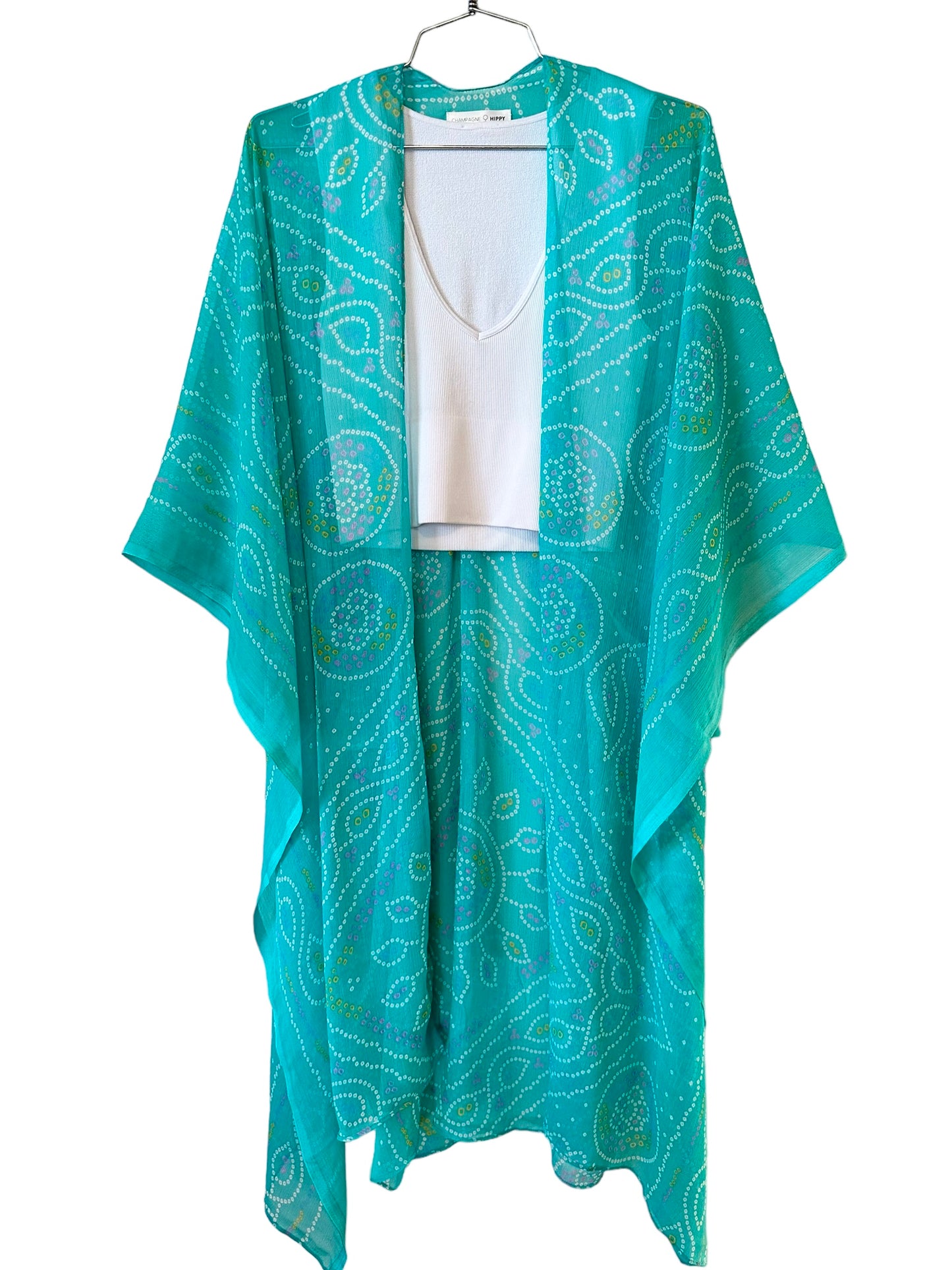 Champagne Hippy- Aqua Marine Kimono