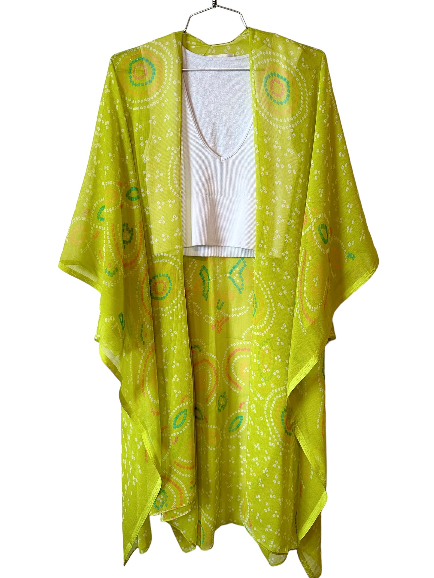 Champagne Hippy- Lemon Lime Kimono