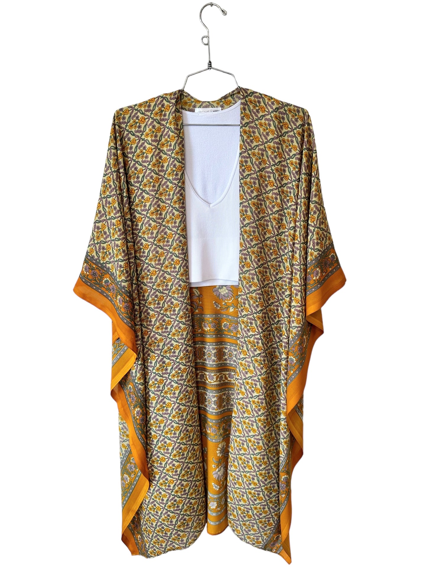 Champagne Hippy- Pumpkin Spice Kimono