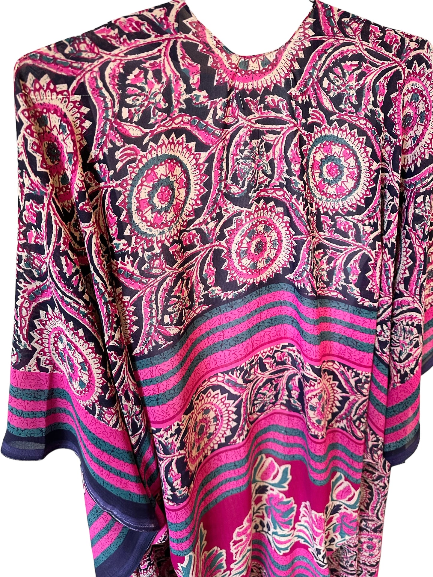 Champagne Hippy- 70’s Barbie Kimono