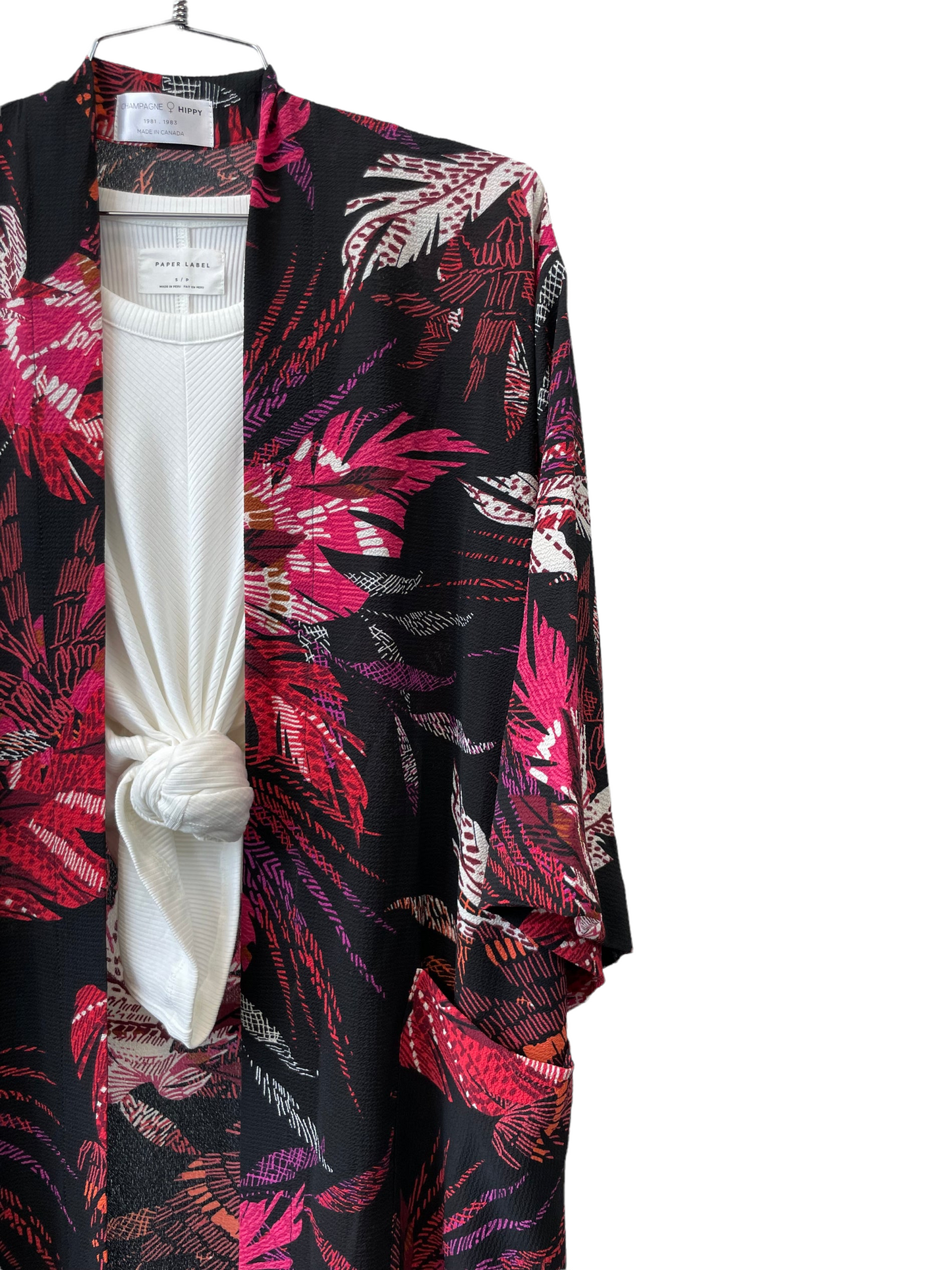 Champagne Hippy - The Tropics Robe in Multi Print